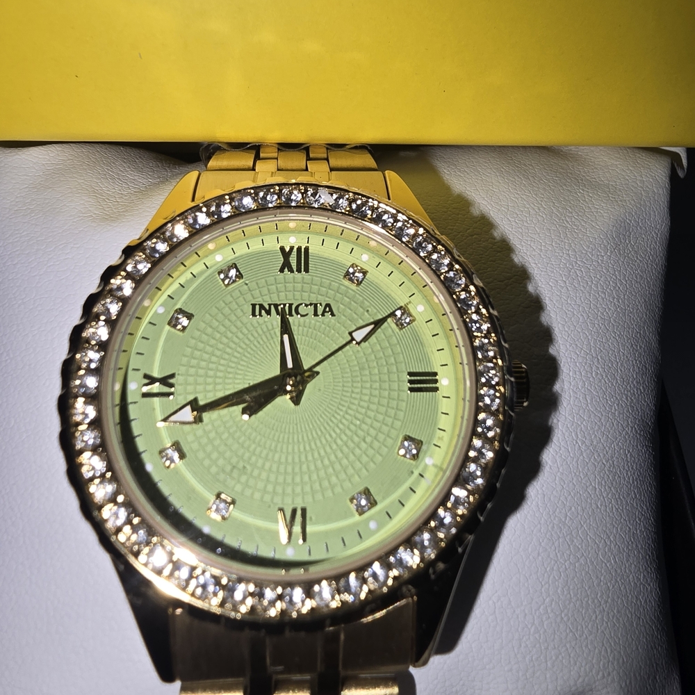 Invicta Gold and Green Women's Watch